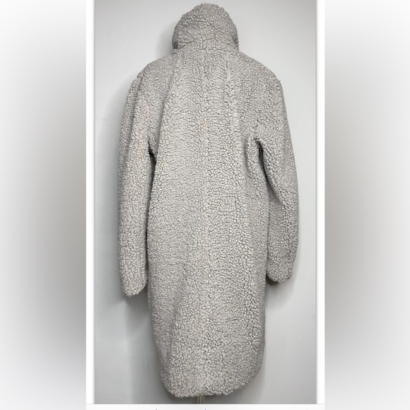 J Crew Teddy Bear Sherpa Coat Nantucket size L - Picture 4 of 8